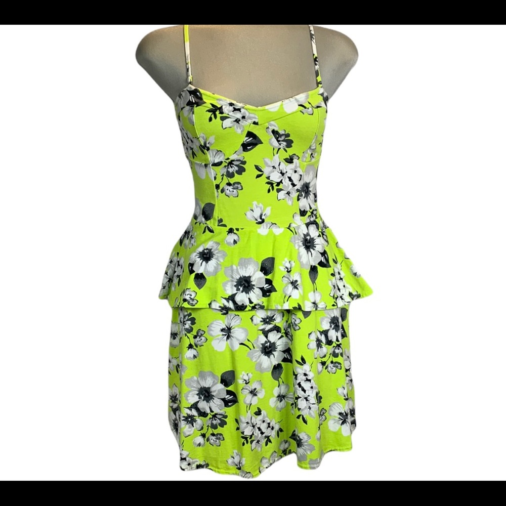 - Aeropostal Green Floral dress size M